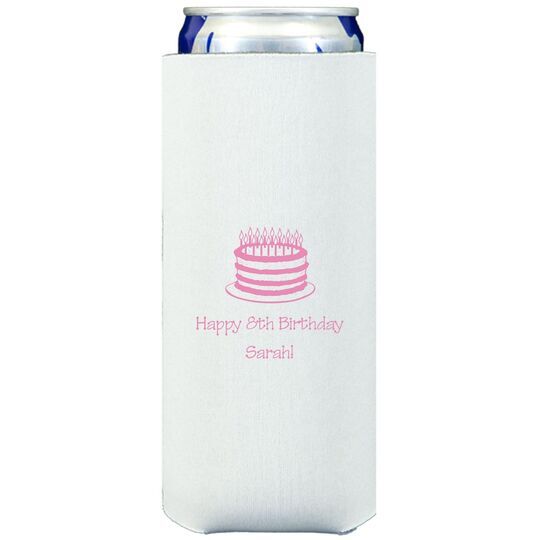 Sophisticated Birthday Cake Collapsible Slim Huggers
